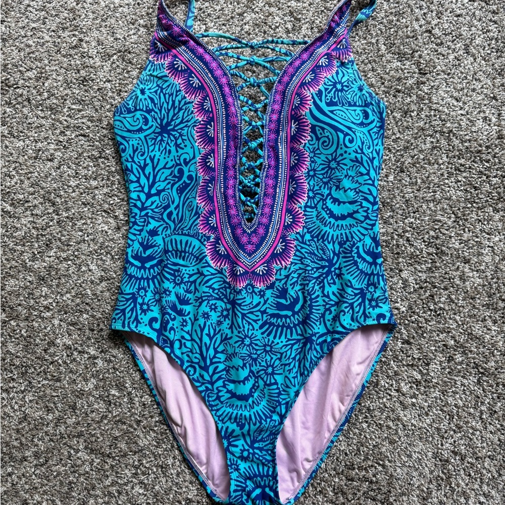 Lilly Pulitzer lattice Swimsuit